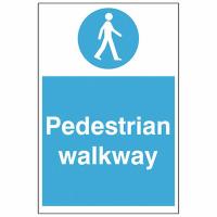 Pedestrian Walkway Sign 200 x 300 x 1mm