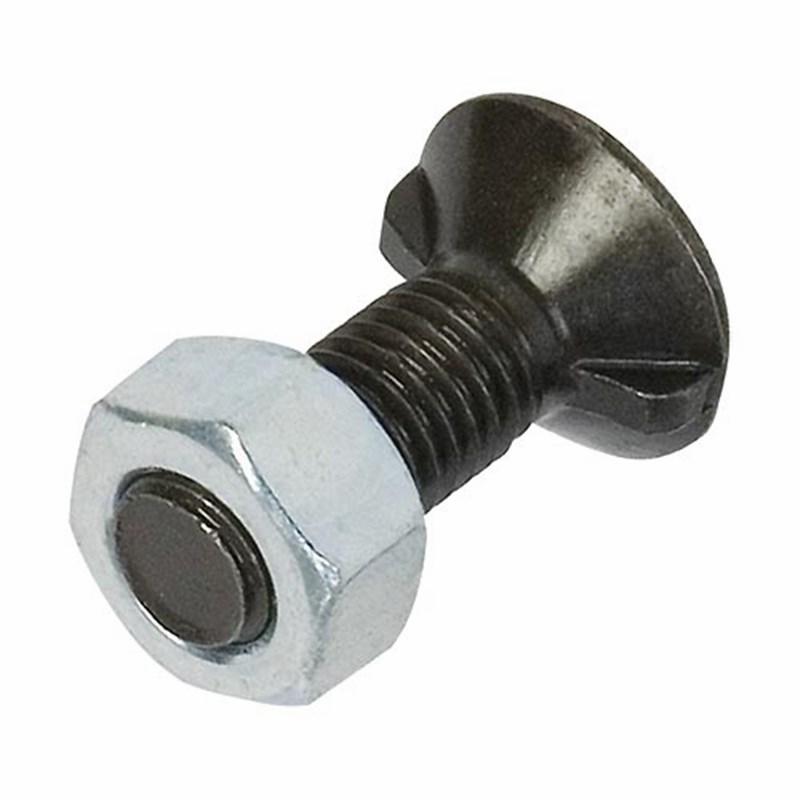 M12 X 35 Oval Twin Nibbed 10 9g Plough Bolt Nut