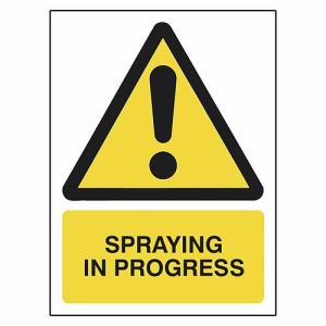 Safety Sign – Spraying (4572)