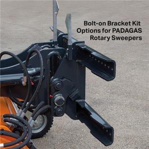 Bolt-on Quick Hitch Bracket Kits for PADAGAS Rotary Sweepers