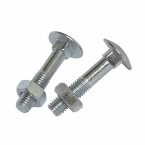 Metric Plated HT Coach Bolts & Nuts