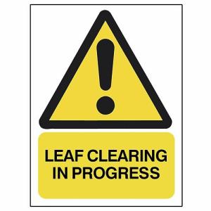 Safety Sign – Leaf Clearing (10677)
