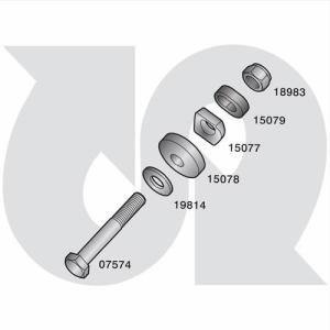 Fasteners to fit Claas Tedder Tines: 15016, 15017
