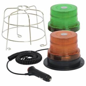 12/24v Low Profile Magnetic LED Amber Beacon (40 SMDs)