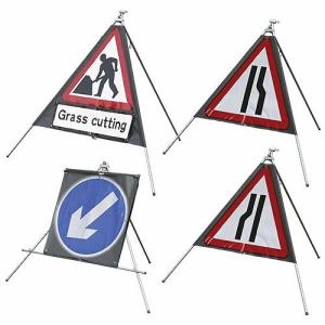 750mm Portable Flexible Road Signs