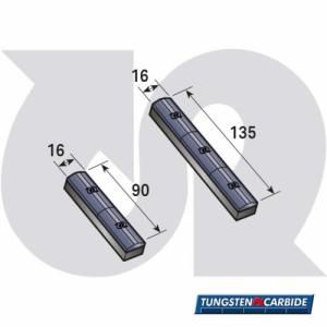 UNIVERSAL Weld-on Tungsten Strips For Power Harrow Tines