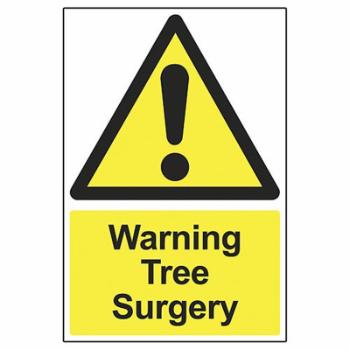 'Warning Tree Surgery' Safety Sign (400 x 600 x 4mm Correx)