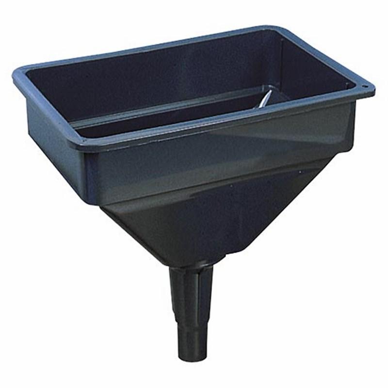 Rectangular Plastic Fuel Funnel c/w filter, 279 x 190mm