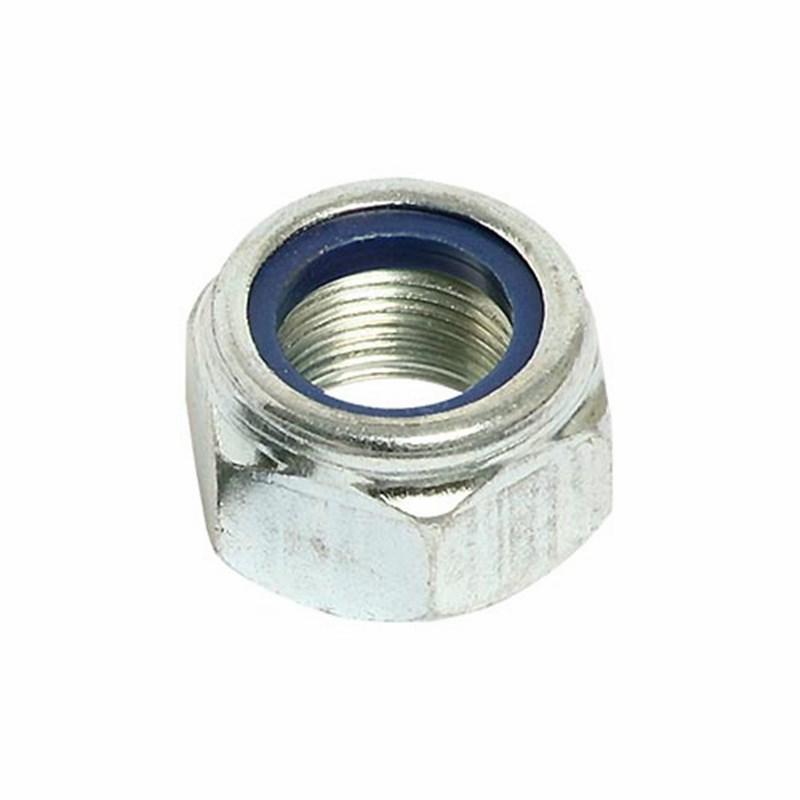 M8 Course Thread Hexagon Nylon Insert Nut (Pk 50)