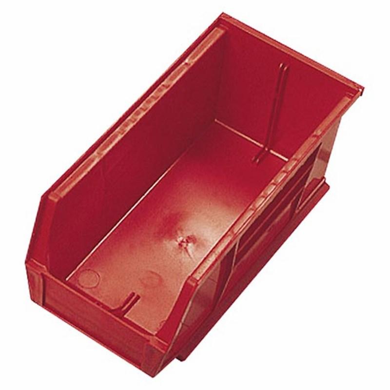 Storage Container, Stackable, W160 x D250 x H129mm, Red