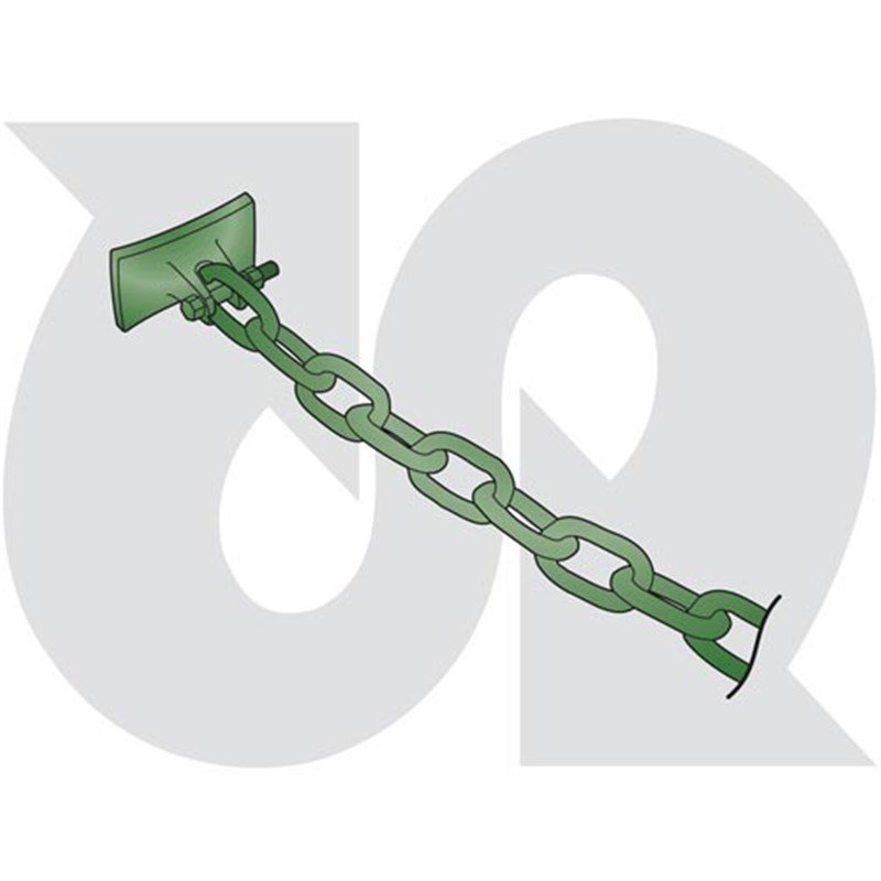 13 Link Chain c/w head, 11.5mm dia.