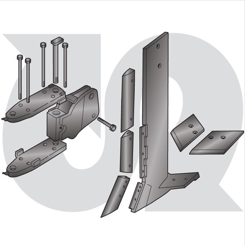 Leg and Hinge Assembly c/w all wearing parts*