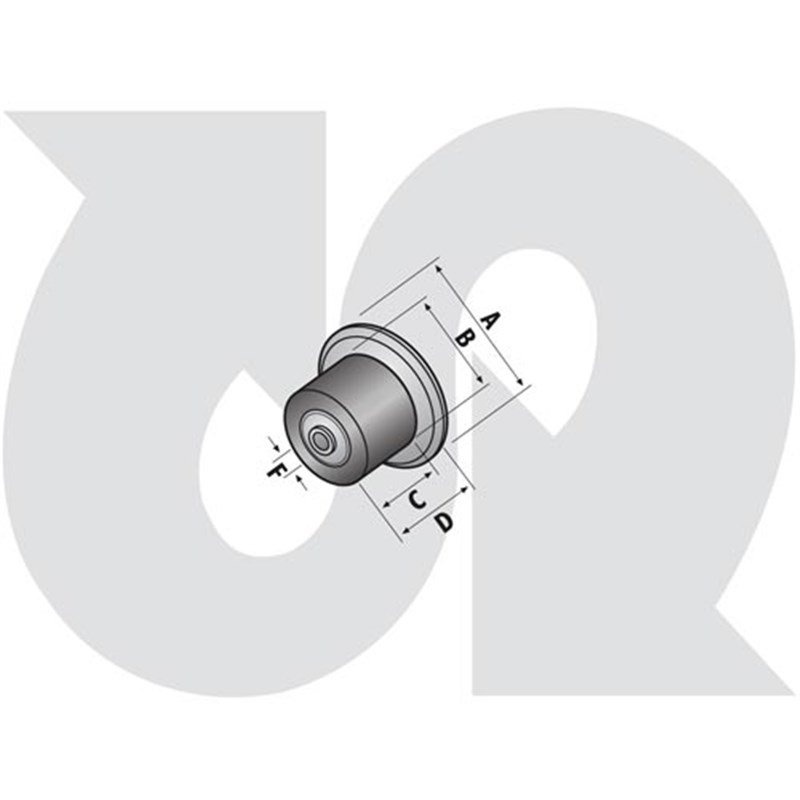 Flanged Rubber Roller