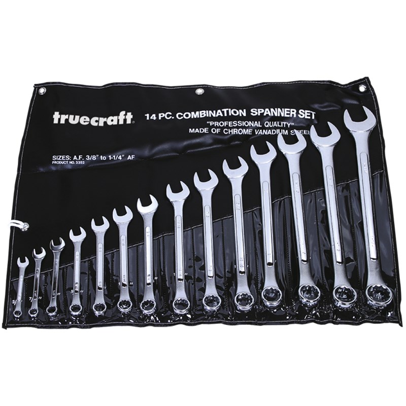 Truecraft 14 piece AF Combination Spanner Set