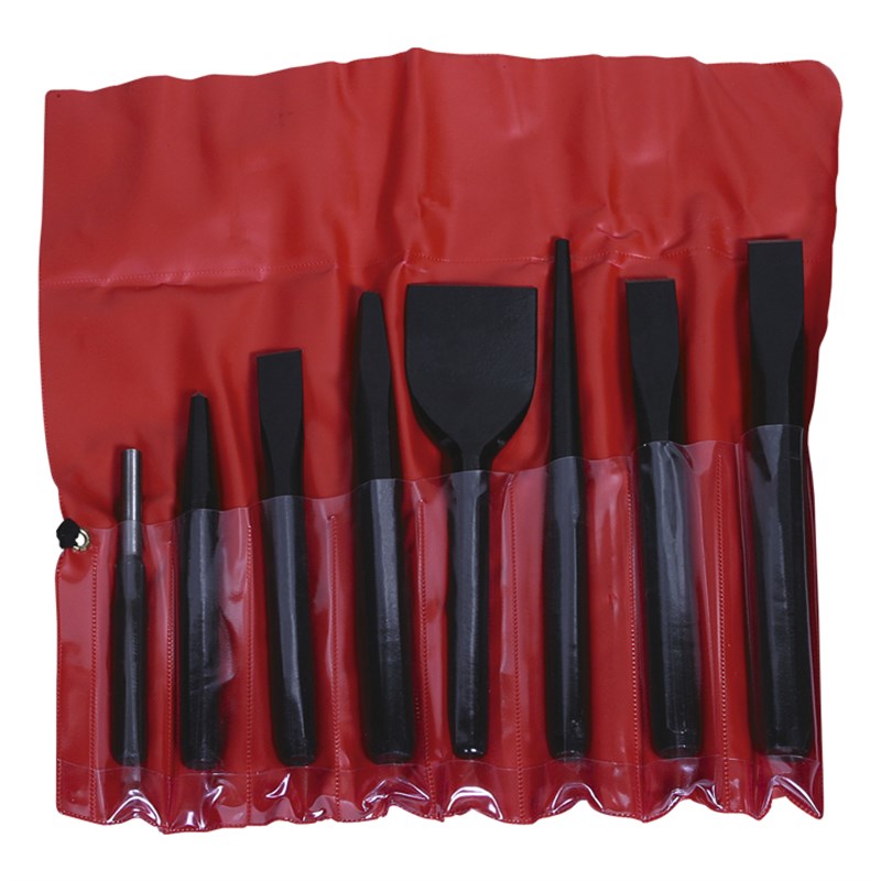 8 piece Heavy Duty Cold Chisel & Punch Set