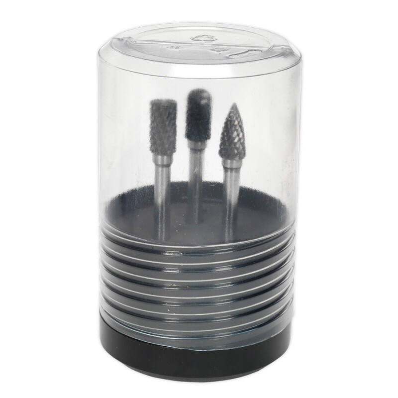 Tungsten Carbide Rotary Burr Set (3 Piece, Ø10mm)