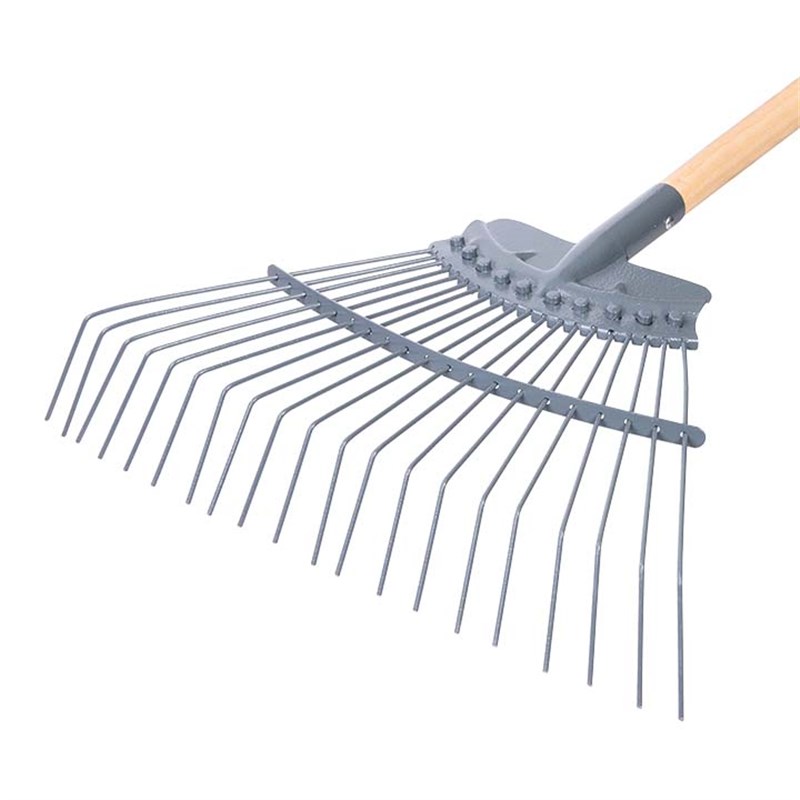Contractors 20 Tine Carbon Steel Lawn Rake