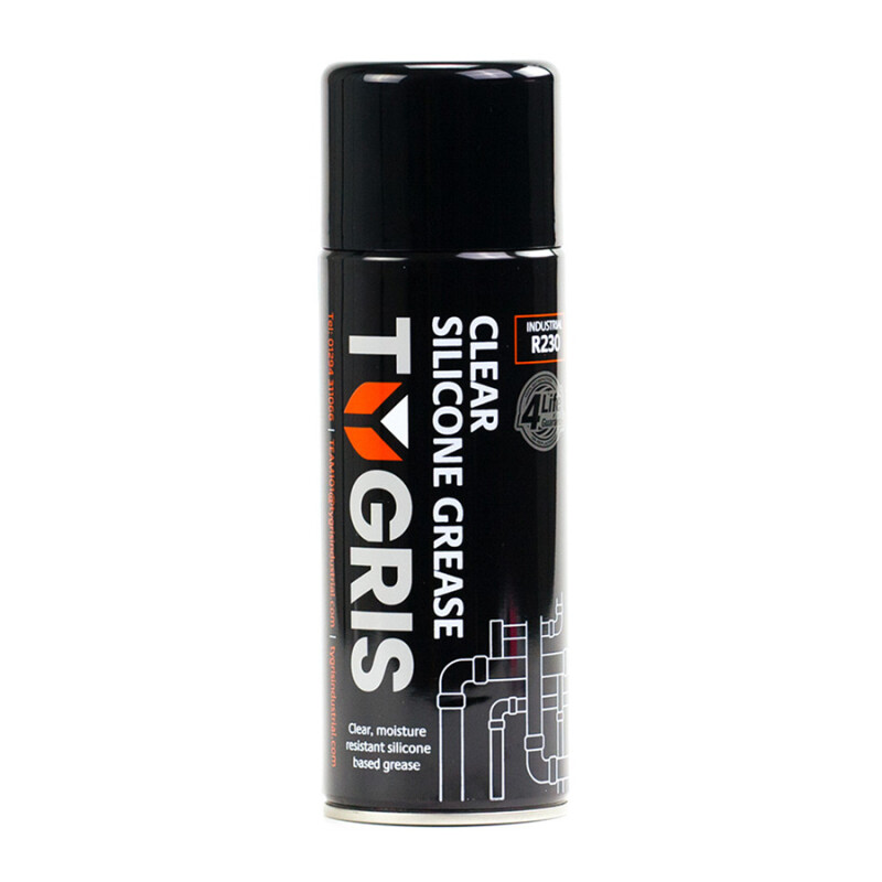 TYGRIS Clear Silicone Grease, 400ml aerosol