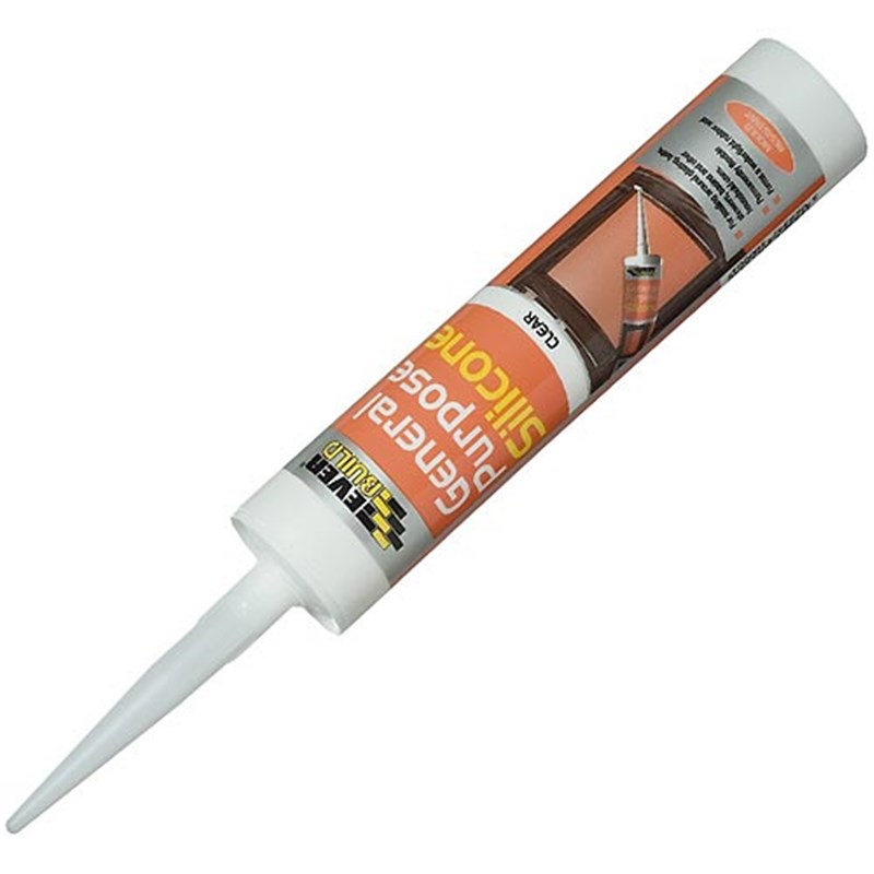 Clear Silicon Sealant, 310ml cartridge