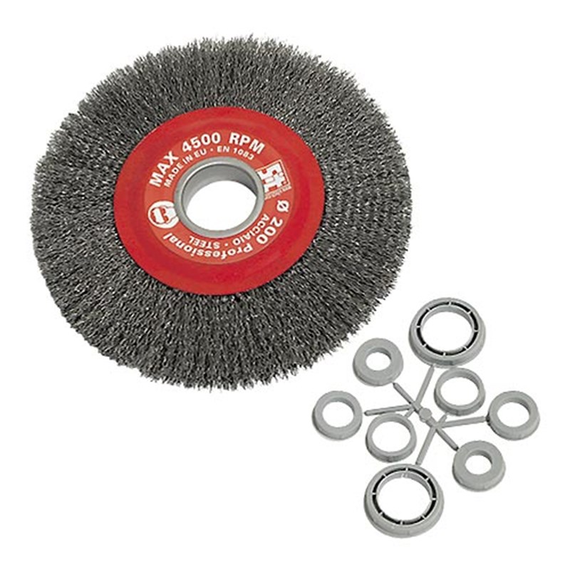 200mm Wire Wheel c/w Bushes