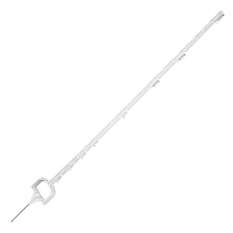 1.5m Stirrup Fencing Post, White, 8 Space (Pk 5)