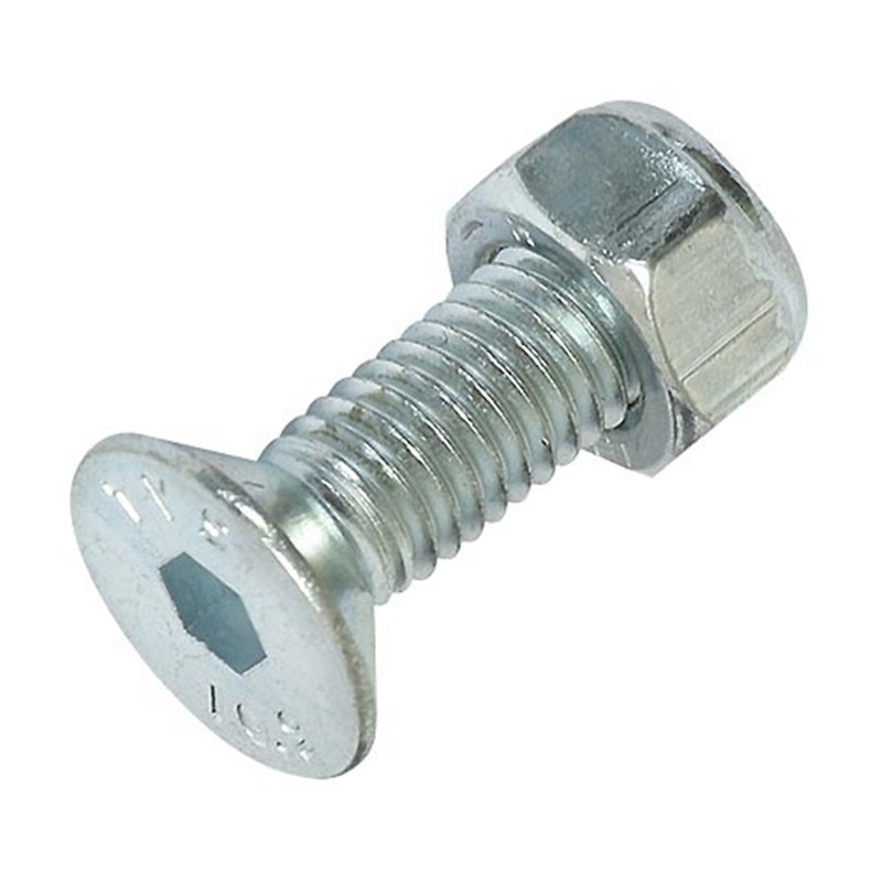 M8 x 25mm C/sunk Screw & Lock Nut