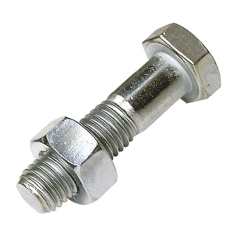 M16 x 50 Plated High Tensile Bolt & Nut (Pk 10)