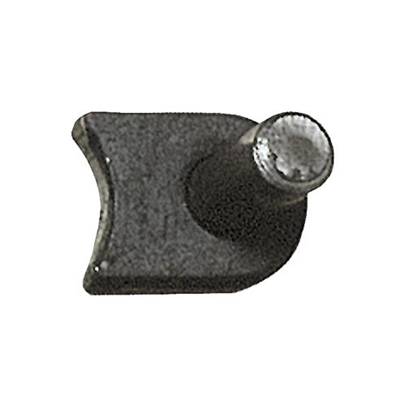 Weld-on Gate Hook with Radius Base,  19mm (3/4