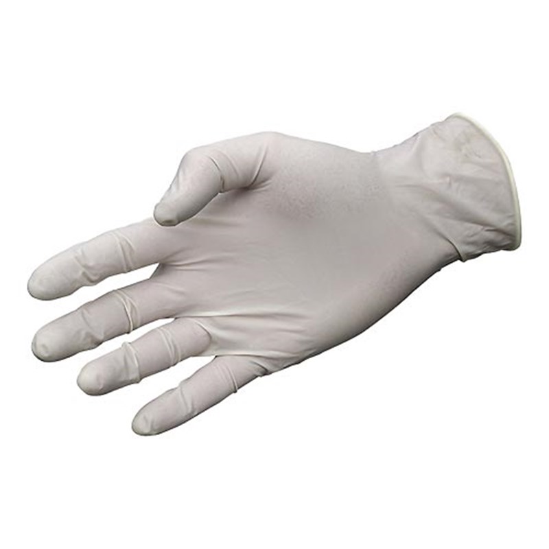 Disposable Latex Gloves, Large, Pk 100 