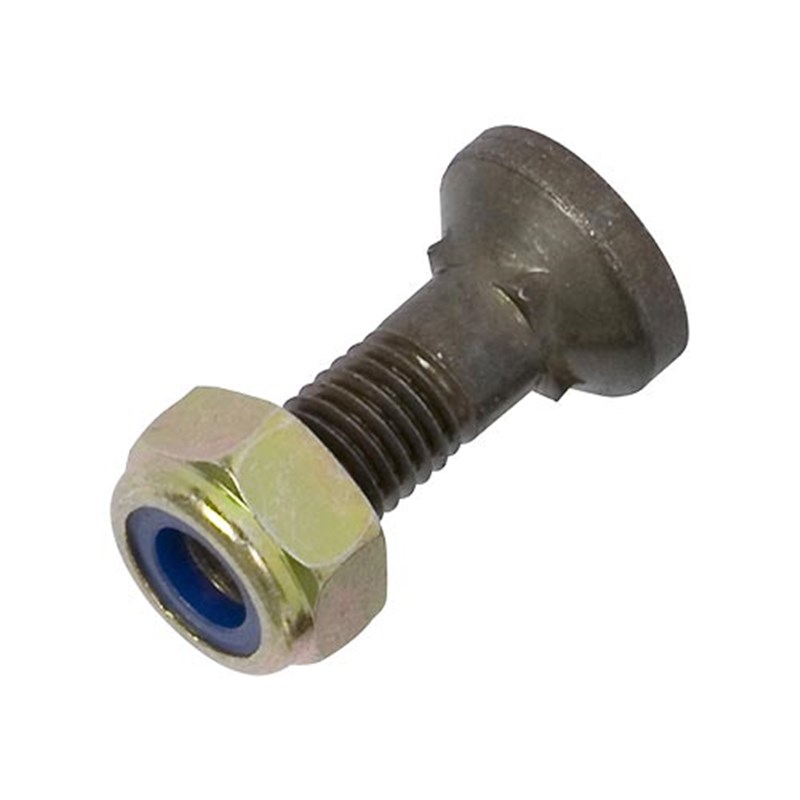 M10 x 33 High Tensile Plough Bolt (deep head) & Lock Nut (Pk 10)