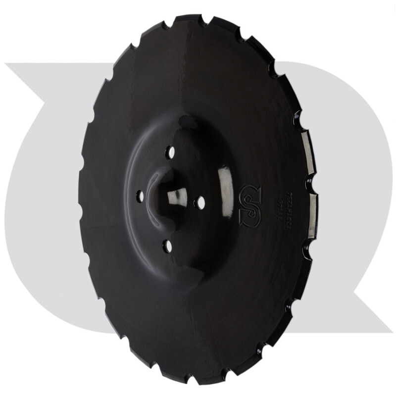410mm x 5mm Coulter Disc, Notched, 4 hole  (to fit VÄDERSTAD - Rapid V30 hub)