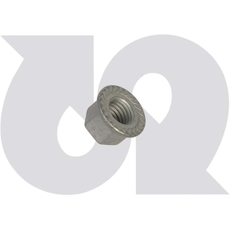 M12 x 1.75 Serrated Collar (Gr 10) Nut (Single)