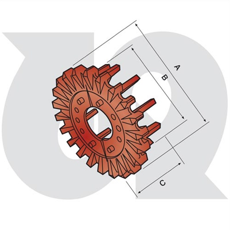 (42) 43mm Pitch (14T) Bolt-on Sprocket with Fingers