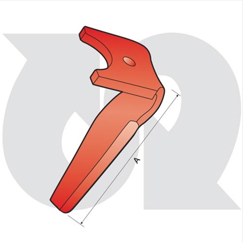 Single Hole F-Fit 3 Profile Tine R.H. (to fit Kuhn HR 40 Series)