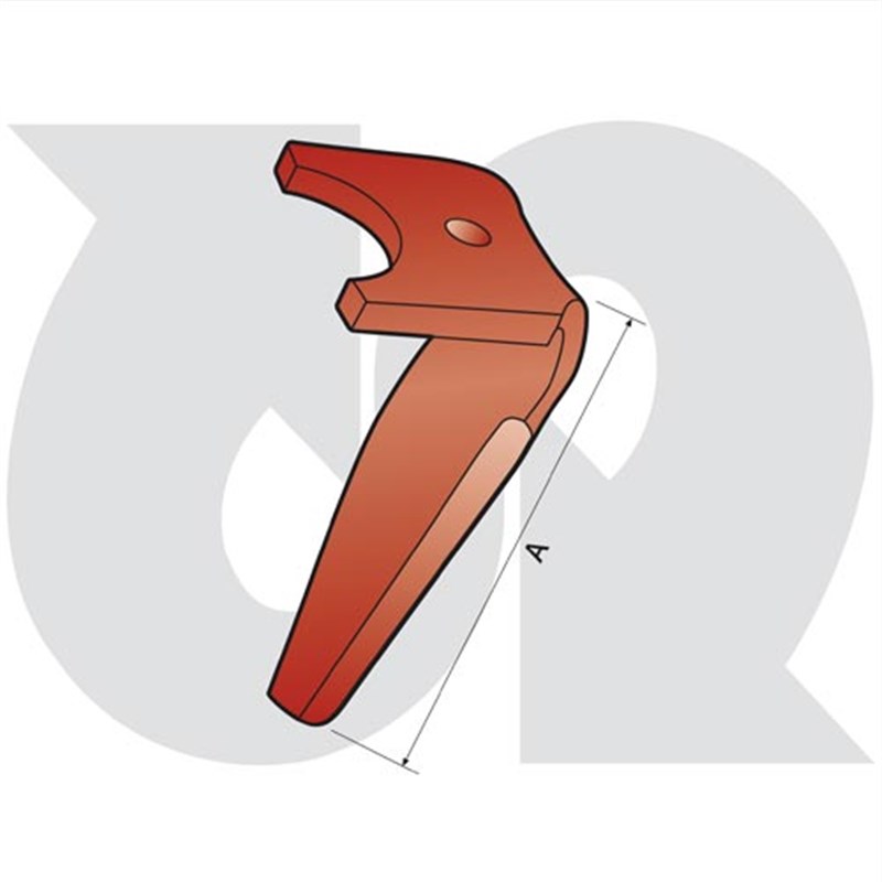 F-Fit 2 Profile Single Hole Tine R.H. (to fit Kuhn)