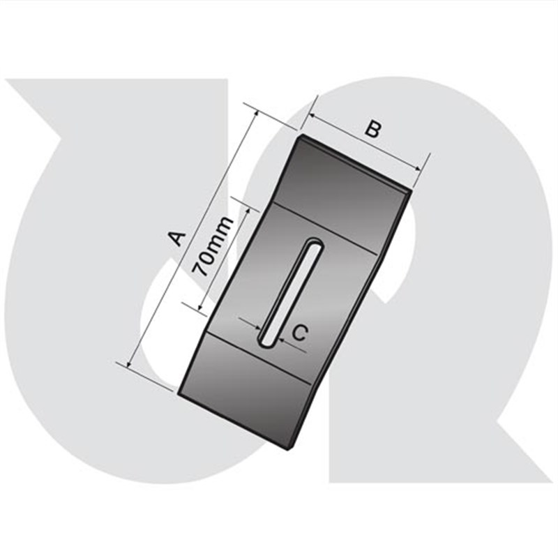 H/Duty Reversible Steel Packer Scraper (4mm thick)