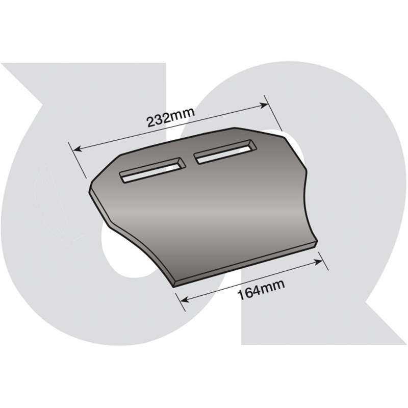 Trio Packer Scraper (to fit SUMO post-2011 models), width: 232mm