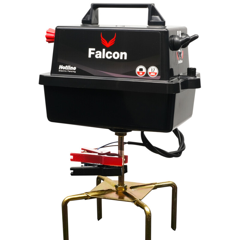 Hotline Falcon Solar 1.7 joule 12v Battery Fencer c/w Solar Panel (47HLB500 & 47SP10W-S)