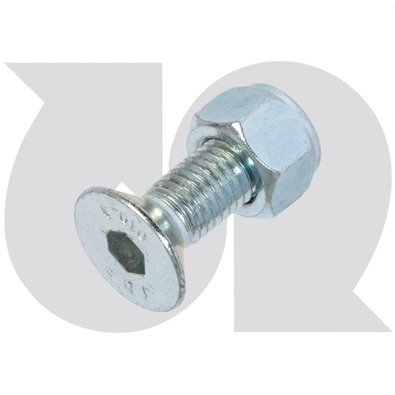 M12 x 35mm C/Sunk Set Screw (G12.9) c/w Lock Nut (Pk 25)