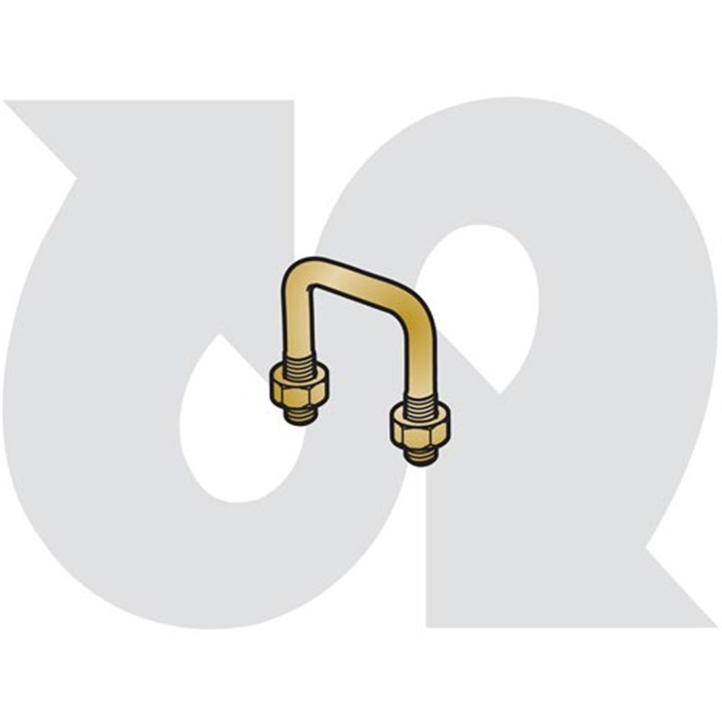 Clamp c/w nuts 