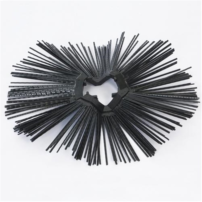 Ultra Convoluted Poly Sweeper Brush, 682mm dia. Black 3.5mm dia., for 82mm square shaft (to fit SUTON)