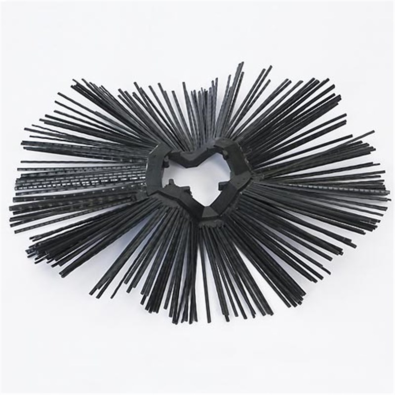 Ultra Convoluted Poly Sweeper Brush, 560mm dia. Black 3.5mm dia., for 82mm square shaft (to fit SUTON)