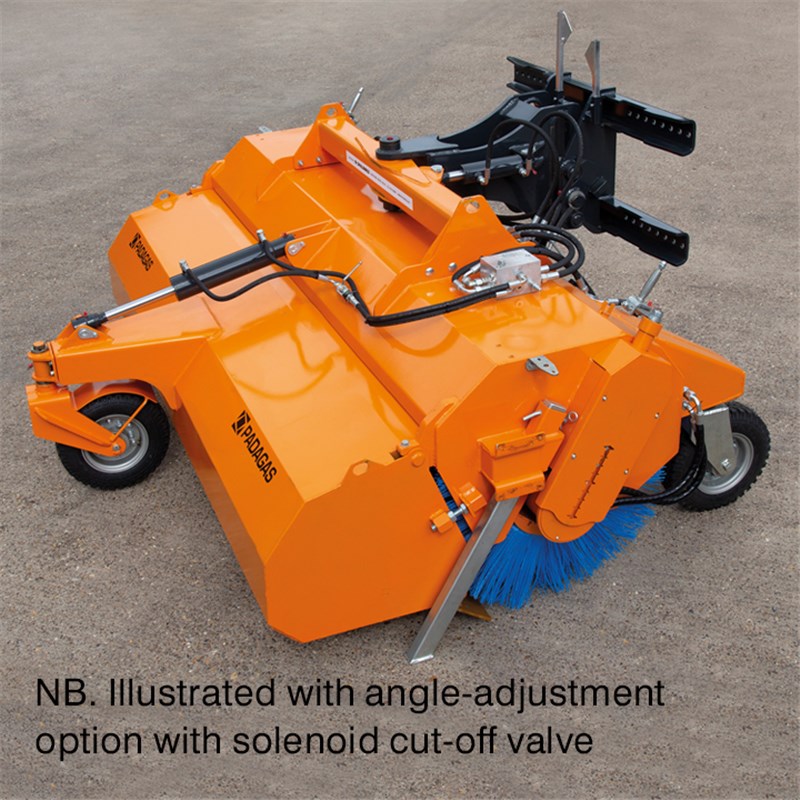 PADAGAS Profi H-2501 2.25m Rotary Sweeper with Collector (requires bolt-on hitch bracket kit and angle adjustment kit to suit your application)