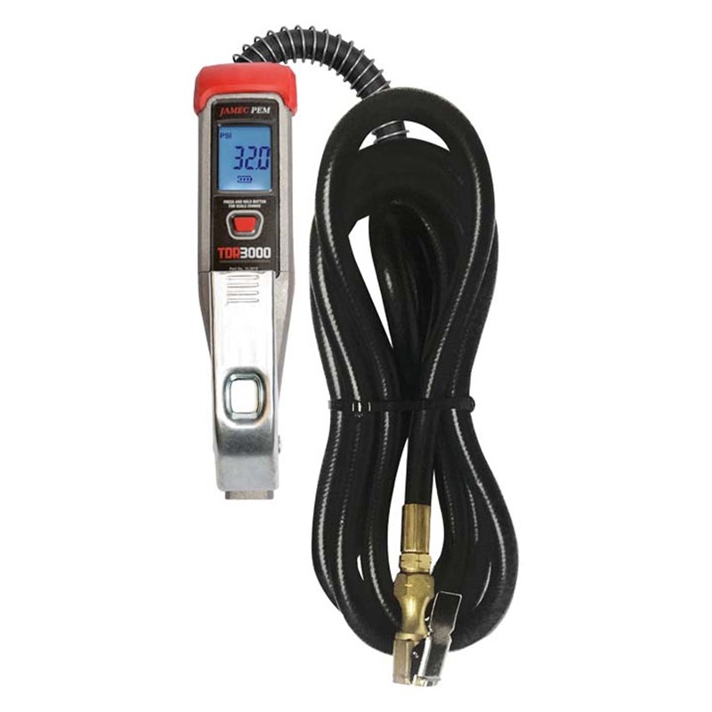 TDR3000 Digital Tyre Inflator c/w 1.8m hose and clip-on connector