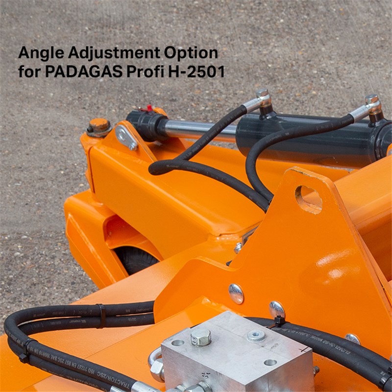 PADAGAS Hydraulic Angle Adj. Kit, 2x Hyd. Services Required, plus Manual Hyd. c/o Valve (for Profi H-2501 model)