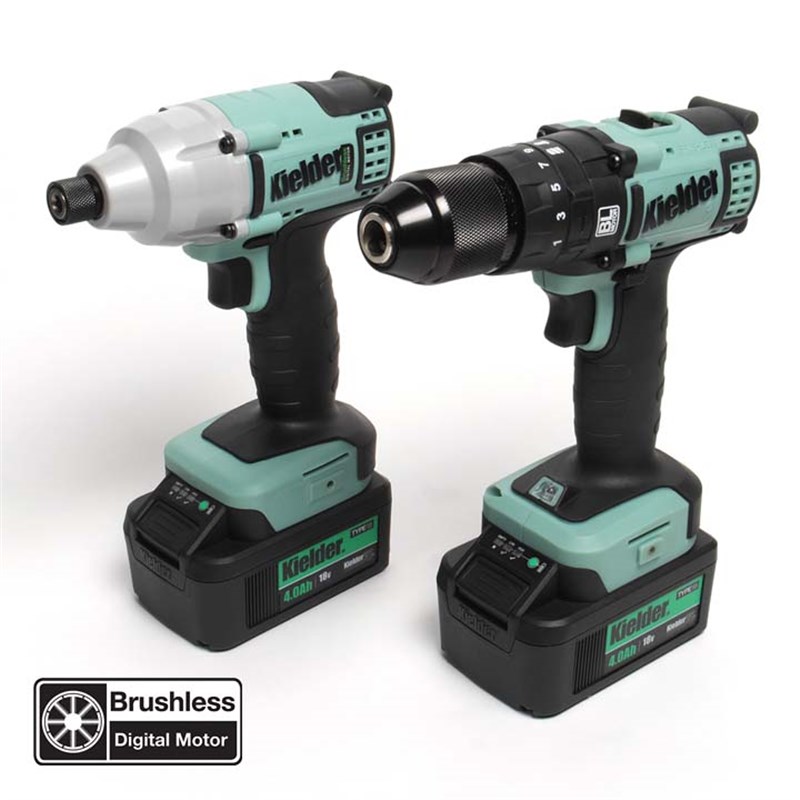 Kielder 18v Brushless Twin Pack - Combi Drill & Impact Driver (KWT-TPK-02)