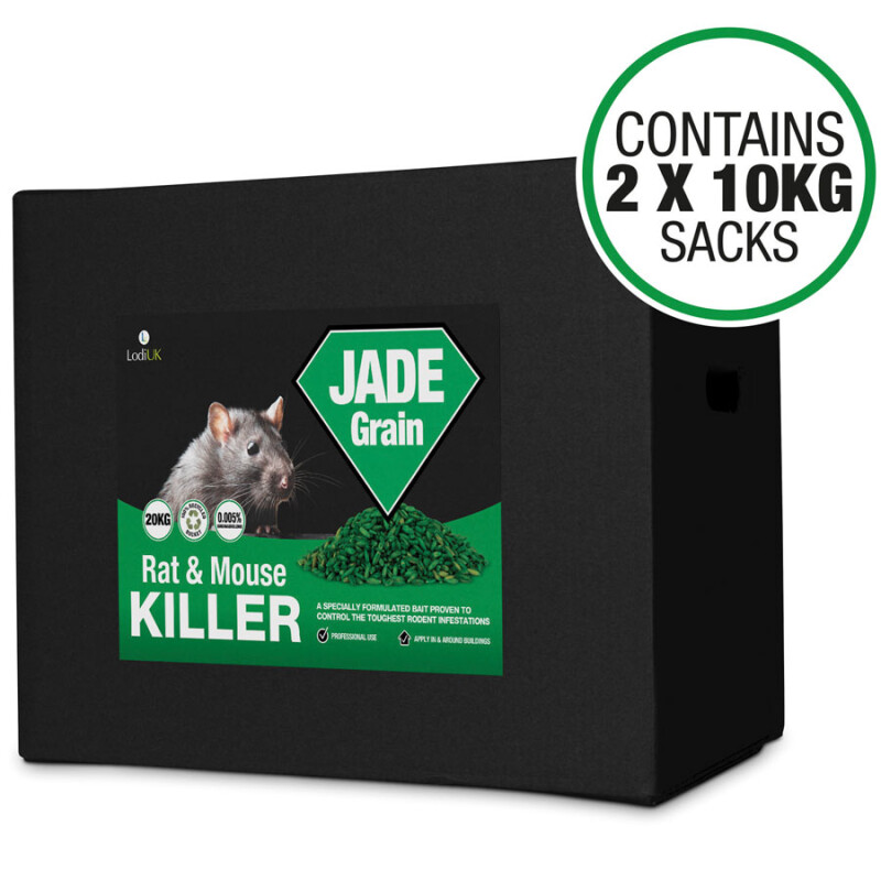 JADE Grain Loose Whole Grain Rat Poison (Bromadiolone), 20kg