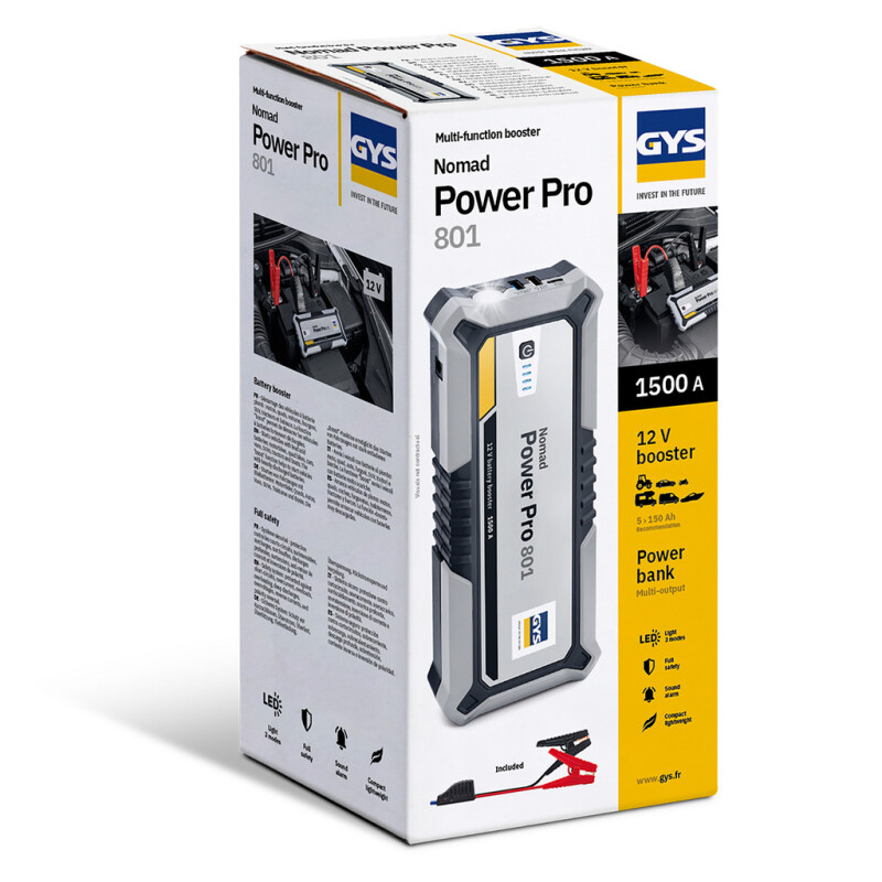 GYS NOMAD POWER PRO 801 Lithium Booster/Power Pack 12V