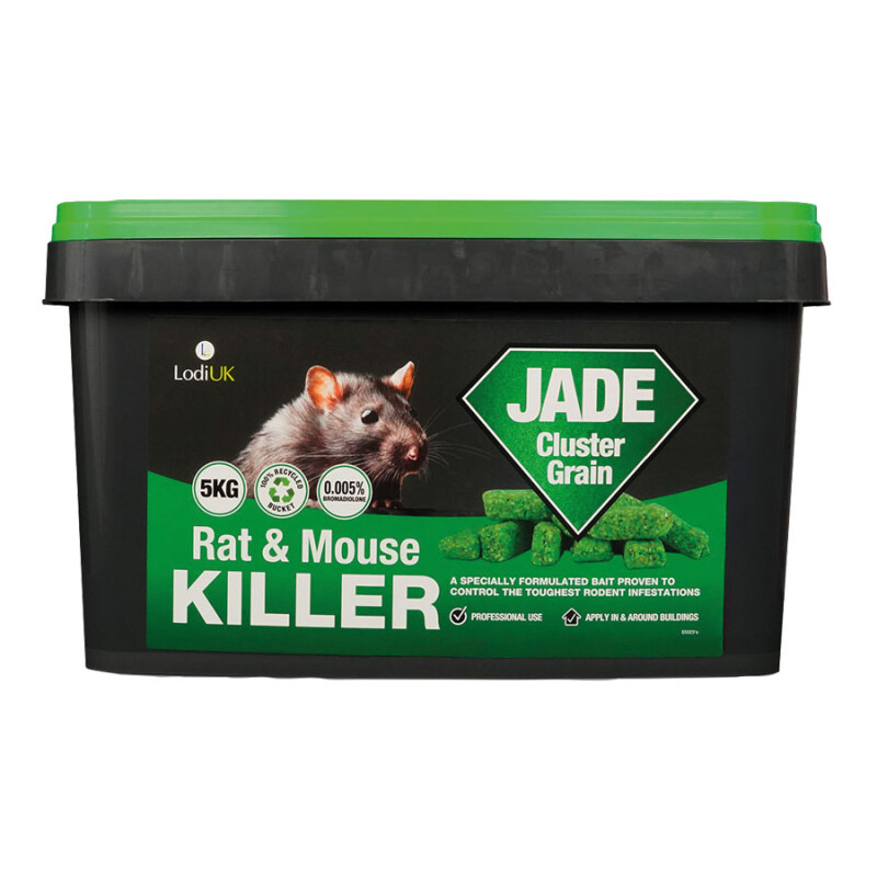 JADE Cluster Grain Bait Rat Poison (Bromadiolone), 5kg