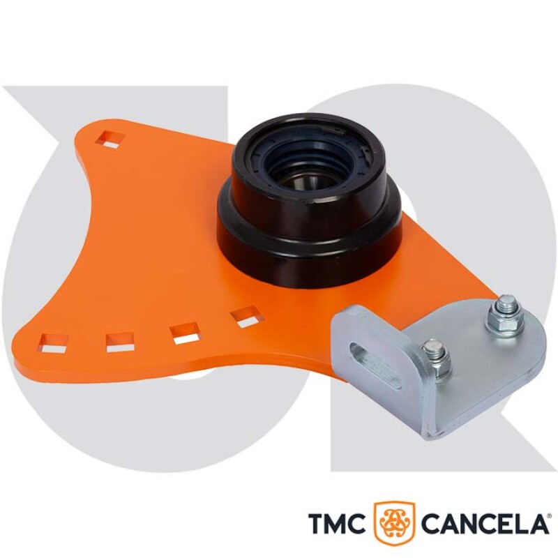 L.H. Rear Roller Bracket with Scrapper & Bearing Holder (for TMC Cancela – TMS Models)